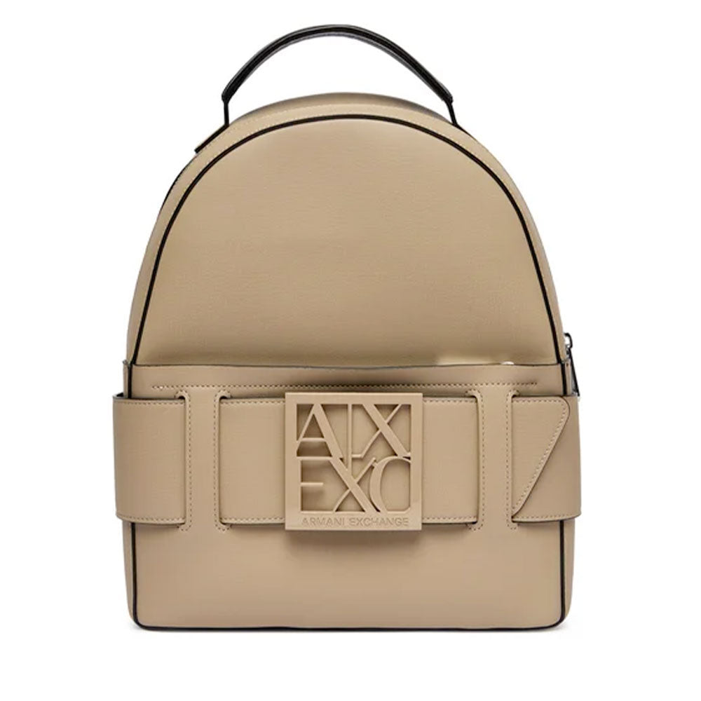 armani exchange leather backpack Women's with Zip Closure in Sand Lb Test:15 NGT XT Twin Gas Categories_Kids With adjustable shoulder straps