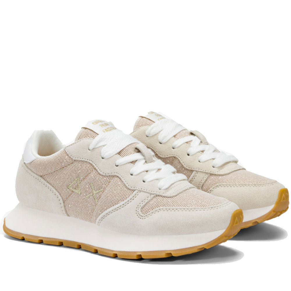 Scarpe Donna Sun68 Sneakers Ally Glitter Textile Colore Oro - Z35203