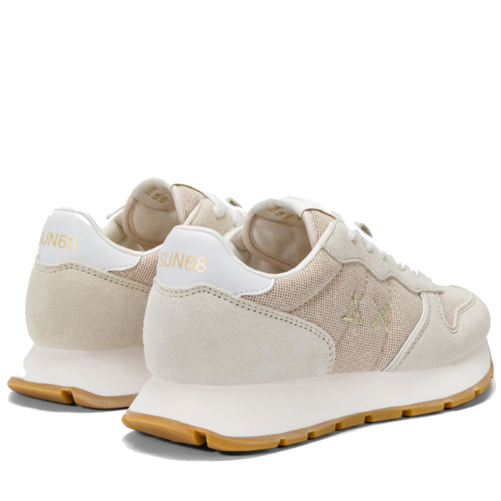 Scarpe Donna Sun68 Sneakers Ally Glitter Textile Colore Oro - Z35203