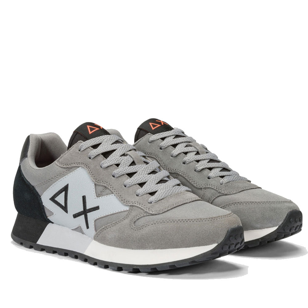 Scarpe Uomo Sun68 Sneakers Jaki Solid Grigio Medio - Z44113