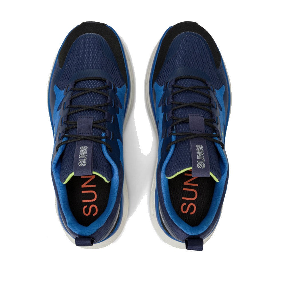 Scarpe Uomo Sun68 Sneakers Jupiter Sporty Colore Navy Blue - Z44141