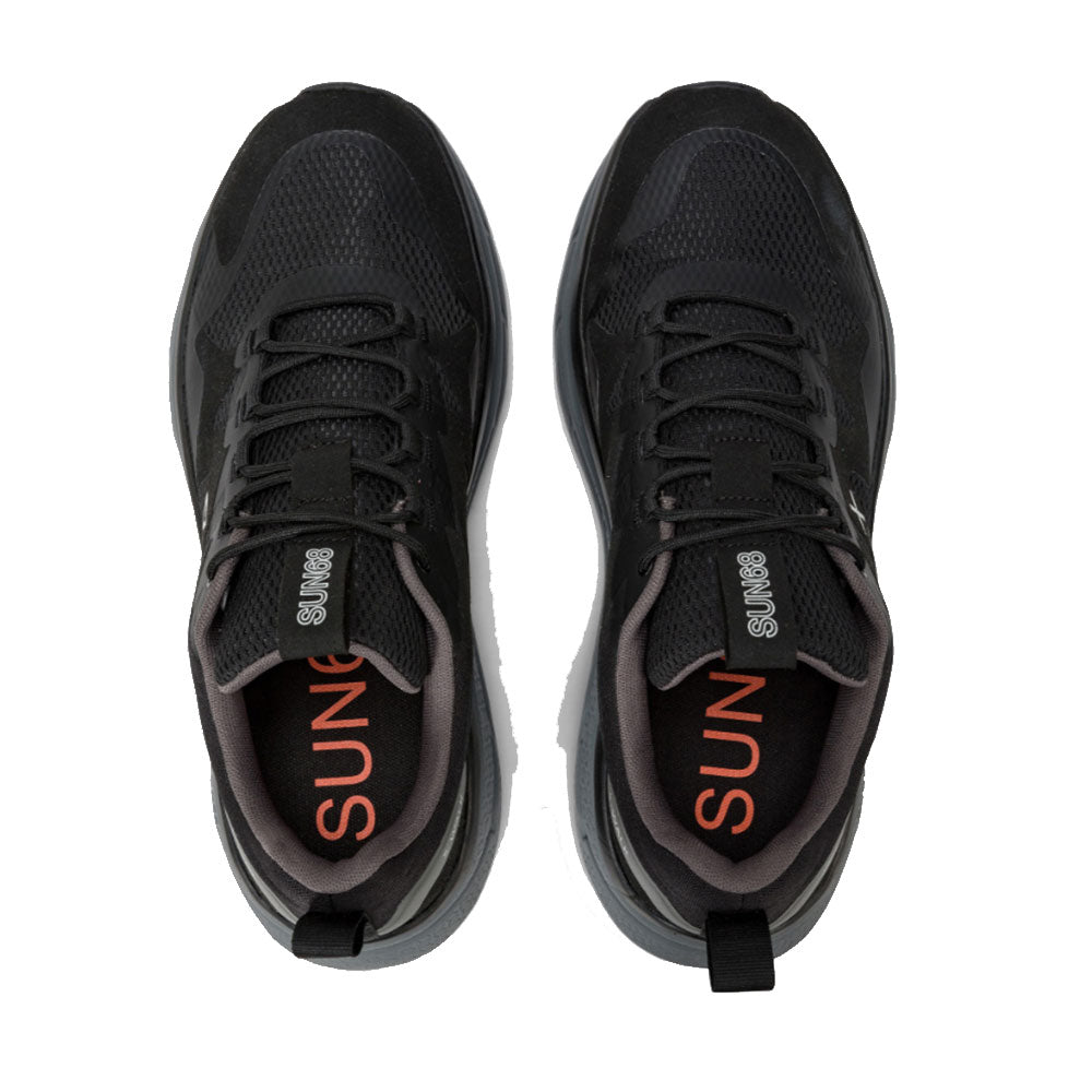 Scarpe Uomo Sun68 Sneakers Jupiter Sporty Nero - Z44141