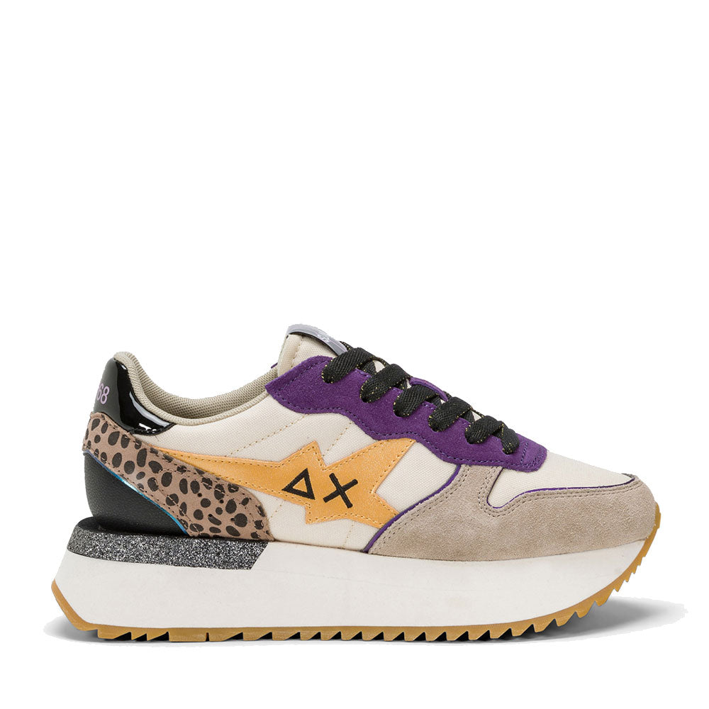 Scarpe Donna Sun68 Sneakers Big Stargirl Mix Material Colore