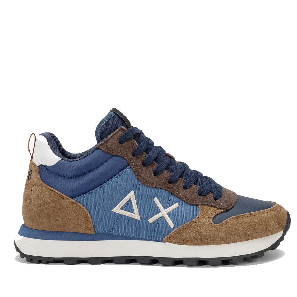 Scarpe Uomo Sun68 Sneakers Tom 2.0 Solid Mid Navy Blue - Z45109