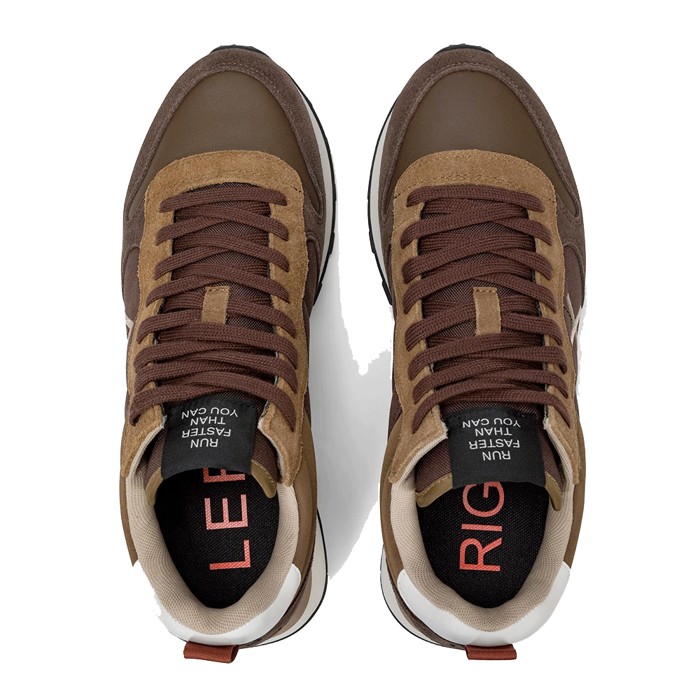 Scarpe Uomo Sun68 Sneakers Tom 2.0 Solid Mid Marrone - Z45109