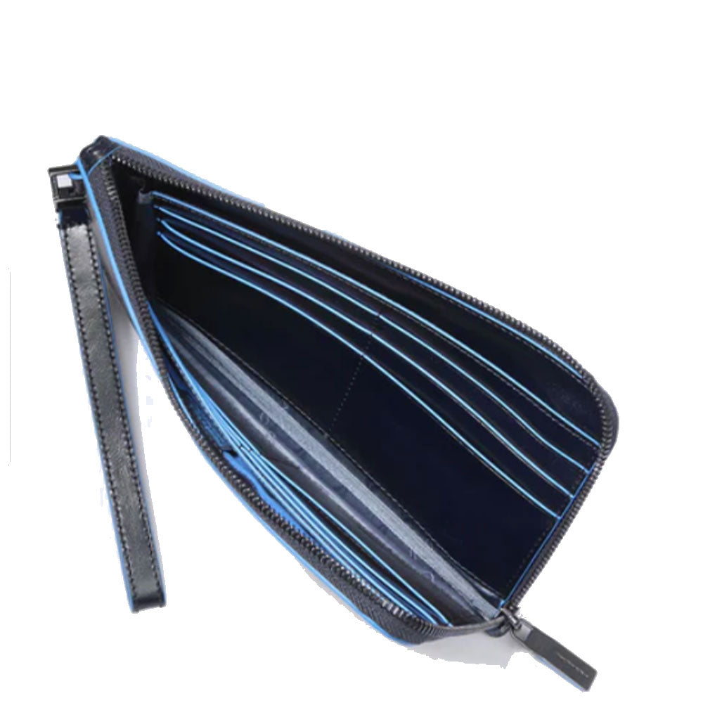 Pochette Uomo PIQUADRO in Pelle Linea Blue Square colore Blu - AC2648B2R
