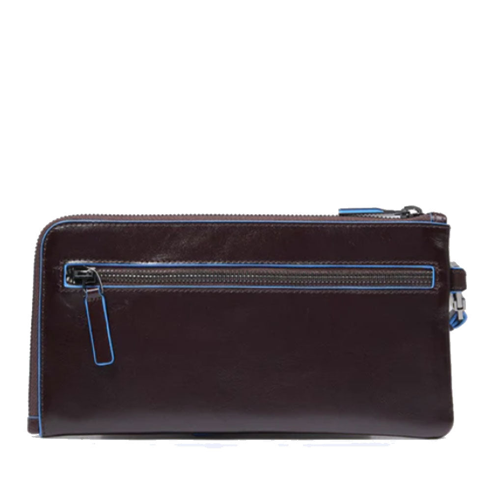 Pochette Uomo PIQUADRO in Pelle Linea Blue Square colore Mogano - AC2648B2R