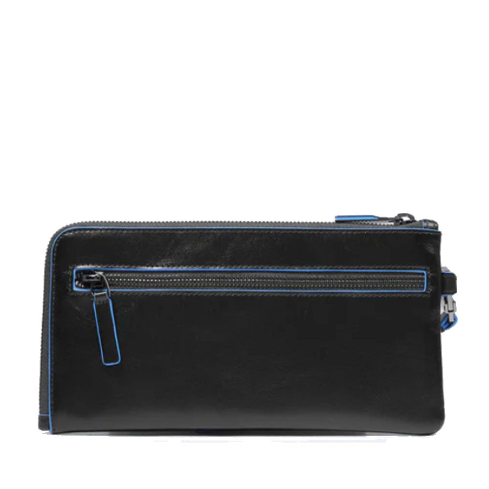 Pochette Uomo PIQUADRO in Pelle Linea Blue Square colore Nero - AC2648B2R