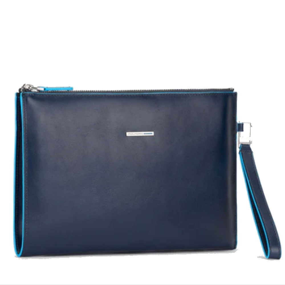 Pochette Uomo PIQUADRO porta iPad® Mini in Pelle Blu Linea Blue Square - AC5099B2