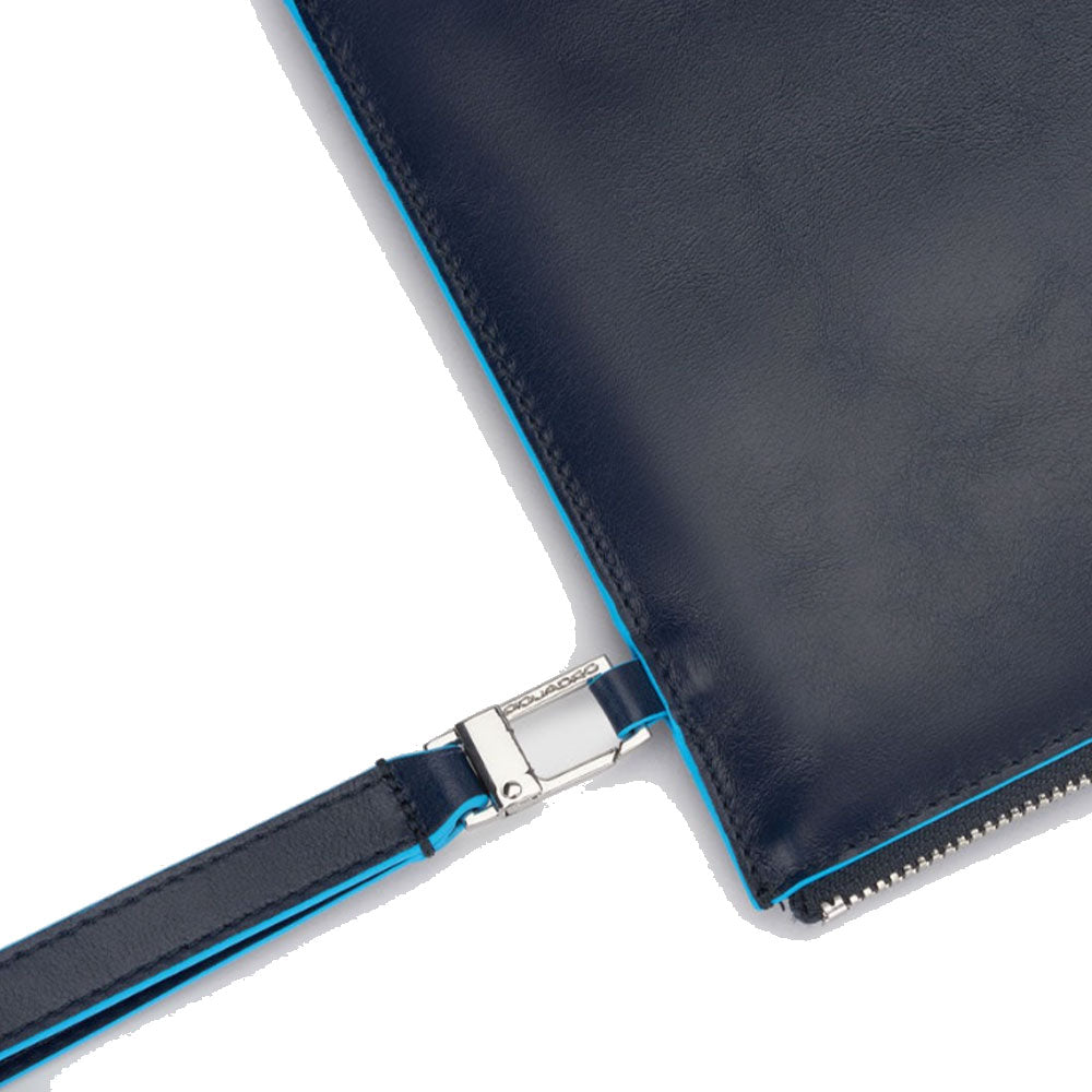Pochette Uomo PIQUADRO porta iPad® Mini in Pelle Blu Linea Blue Square - AC5099B2
