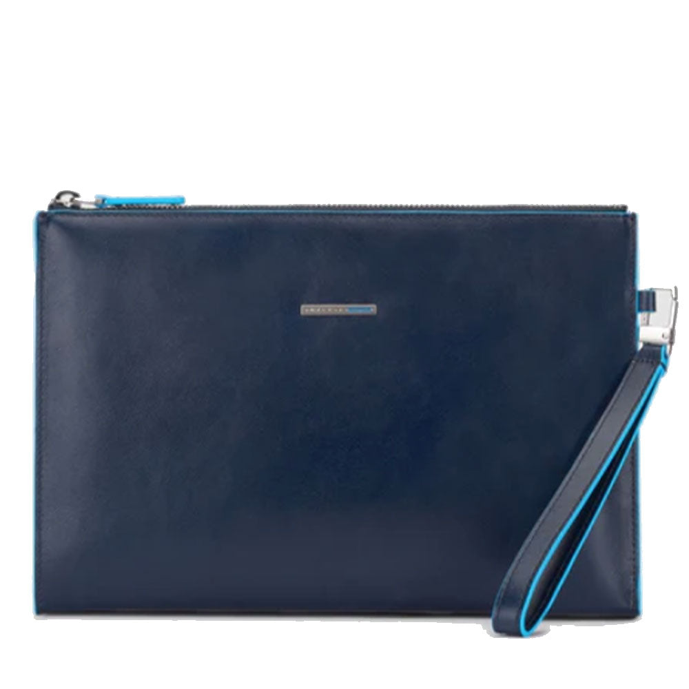 Pochette Uomo PIQUADRO porta iPad® Mini in Pelle Blu Linea Blue Square - AC5099B2