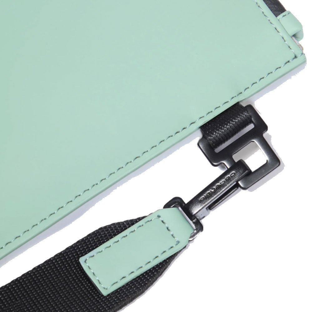 Pochette PIQUADRO in Tessuto Gommato colore Verde Linea Corner 2.0 - AC6368C2OW
