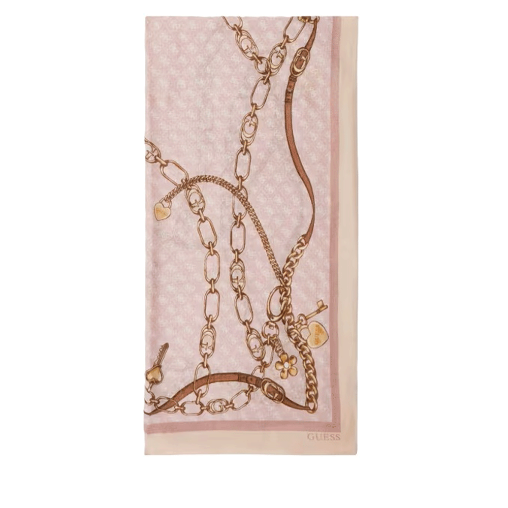 Foulard Donna 90 x 180 cm GUESS Colore Rose – Cuoieriashop