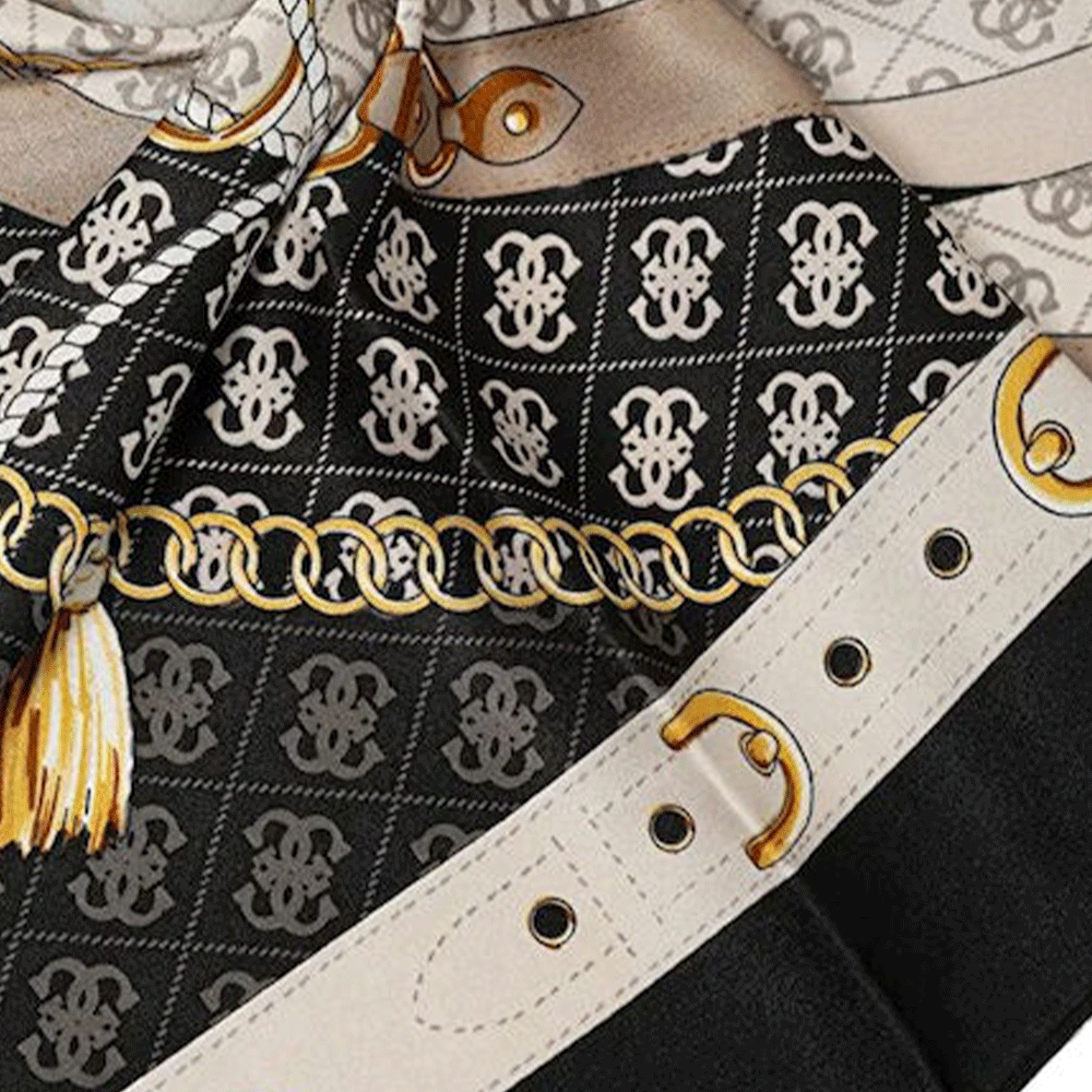 Foulard Donna 120 x 120 cm GUESS Colore Nero