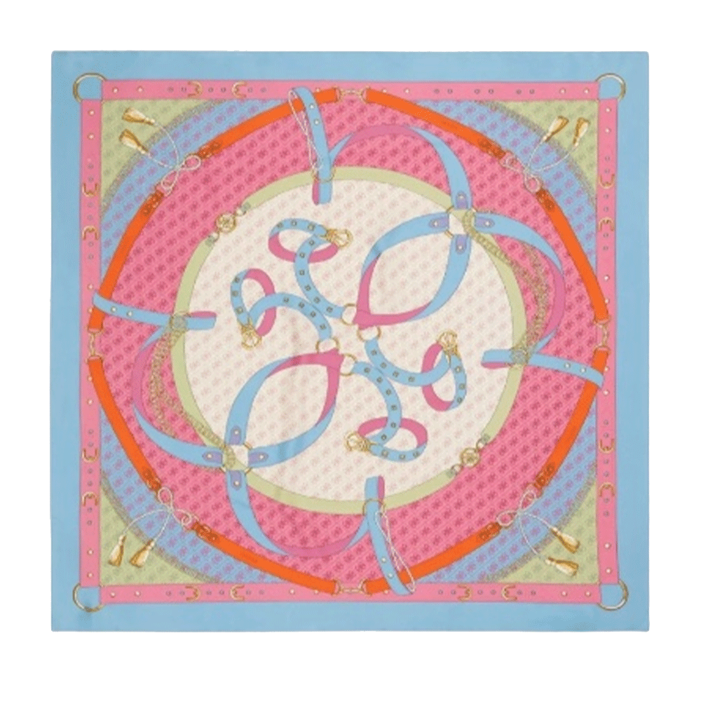Foulard Donna 120 x 120 cm GUESS Colore Fuchsia Multi – Cuoieriashop