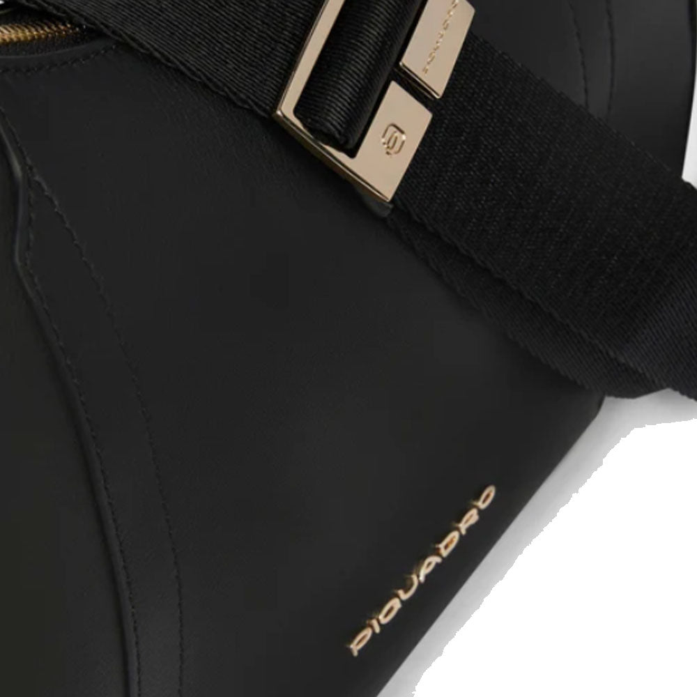 PIQUADRO Damentasche Circle Line aus schwarzem Leder - BD6657W92