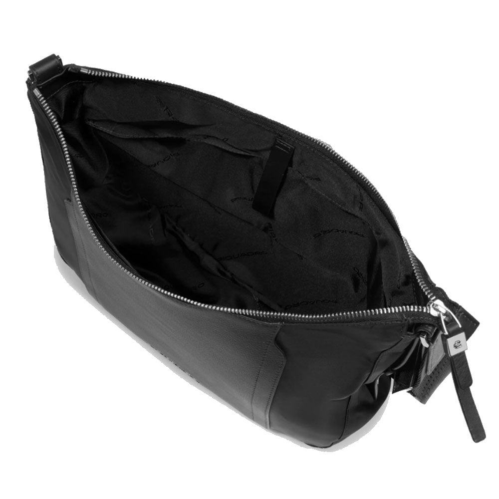 Borsa Donna PIQUADRO linea Circle in Tessuto e Pelle Colore Nero Misura Grande - BD6658W92T