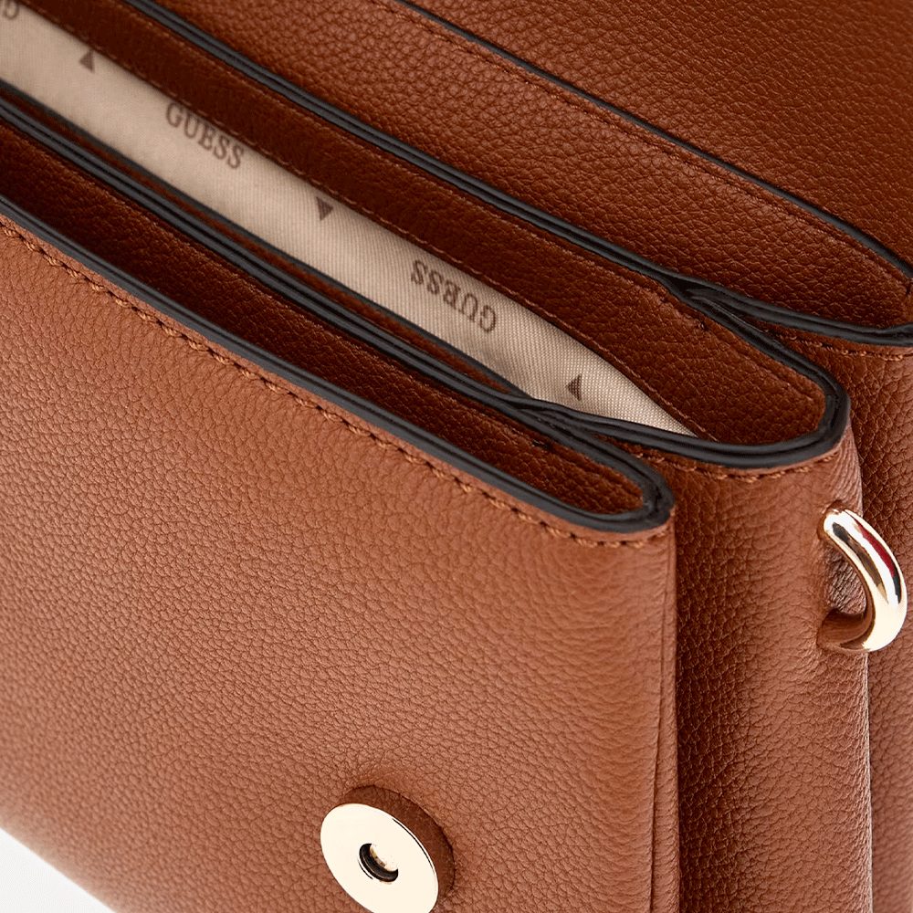 Borsa Donna a Tracolla GUESS Linea Gregoria colore Cognac