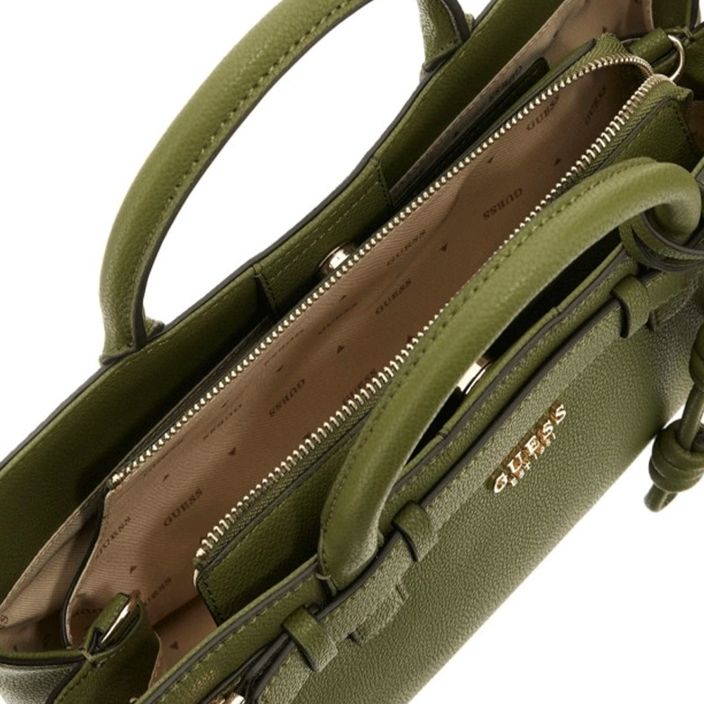 Borsa Donna a Mano a Bauletto GUESS Linea Gregoria colore Olive