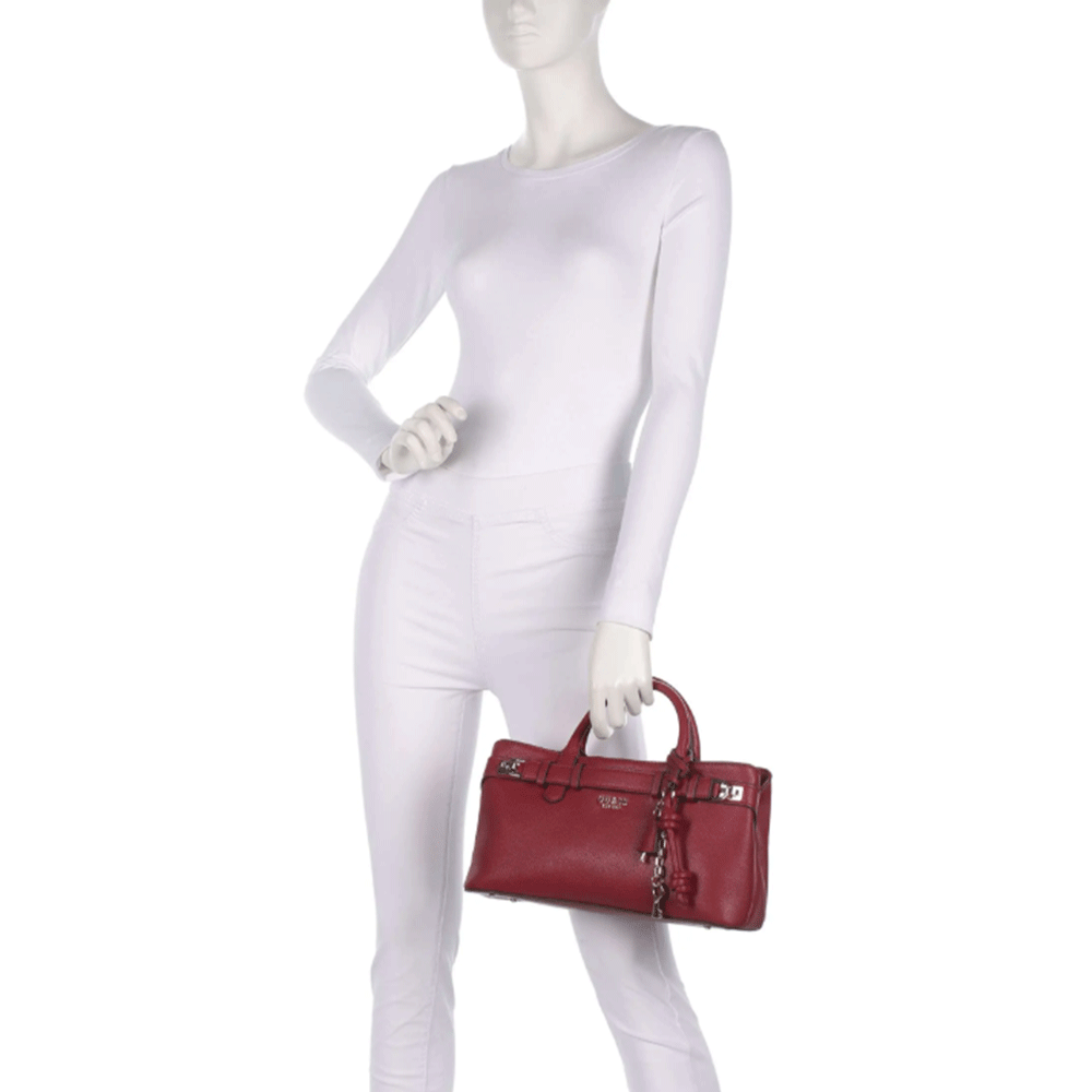 Borsa Donna a Mano a Bauletto GUESS Linea Gregoria colore Rosso