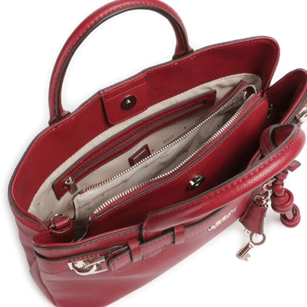 Borsa Donna a Mano a Bauletto GUESS Linea Gregoria colore Rosso