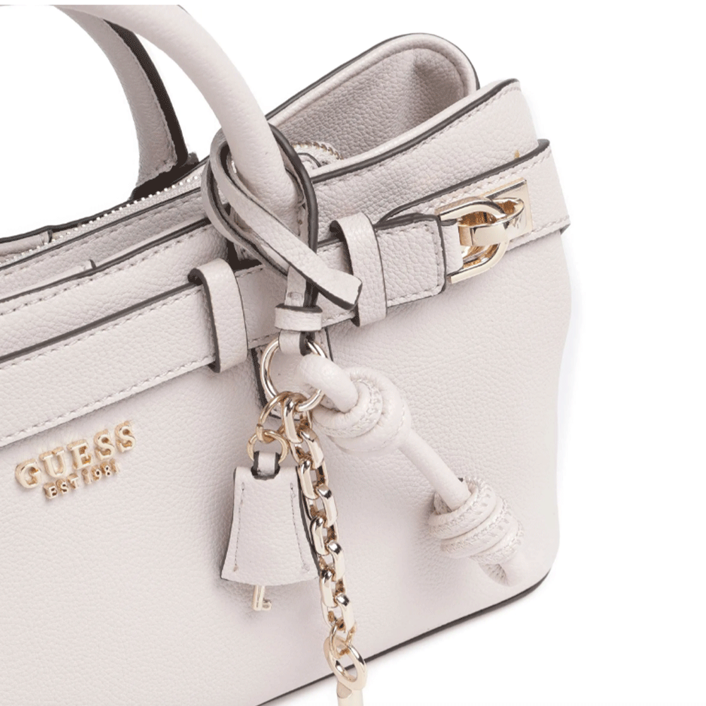 Borsa Donna a Mano a Bauletto GUESS Linea Gregoria colore Stone