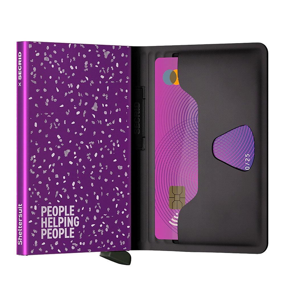 Porta Carte SECRID linea TPU-Black-Fuchsia con RFID