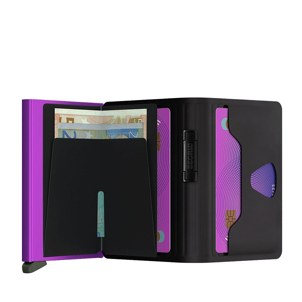 Porta Carte SECRID linea TPU-Black-Fuchsia con RFID