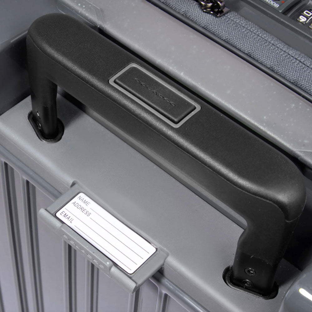 Trolley Cabina PIQUADRO Rigido con 4 Ruote Colore Grigio Linea Pop - BV4425POP