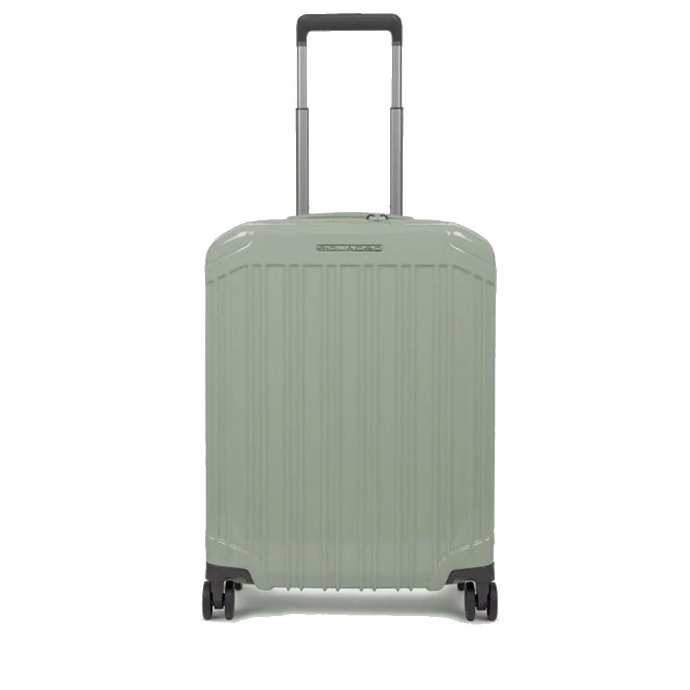 Trolley Cabina PIQUADRO Rigido Ultra Slim con 4 Ruote Colore Verde Linea PQ-Light - BV4425PQL