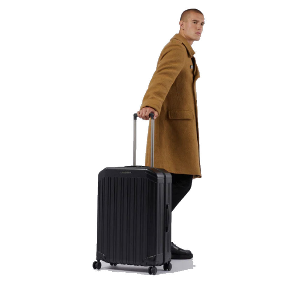 Trolley Medio PIQUADRO Rigido 4 Ruote Nero Opaco - BV4427PQL