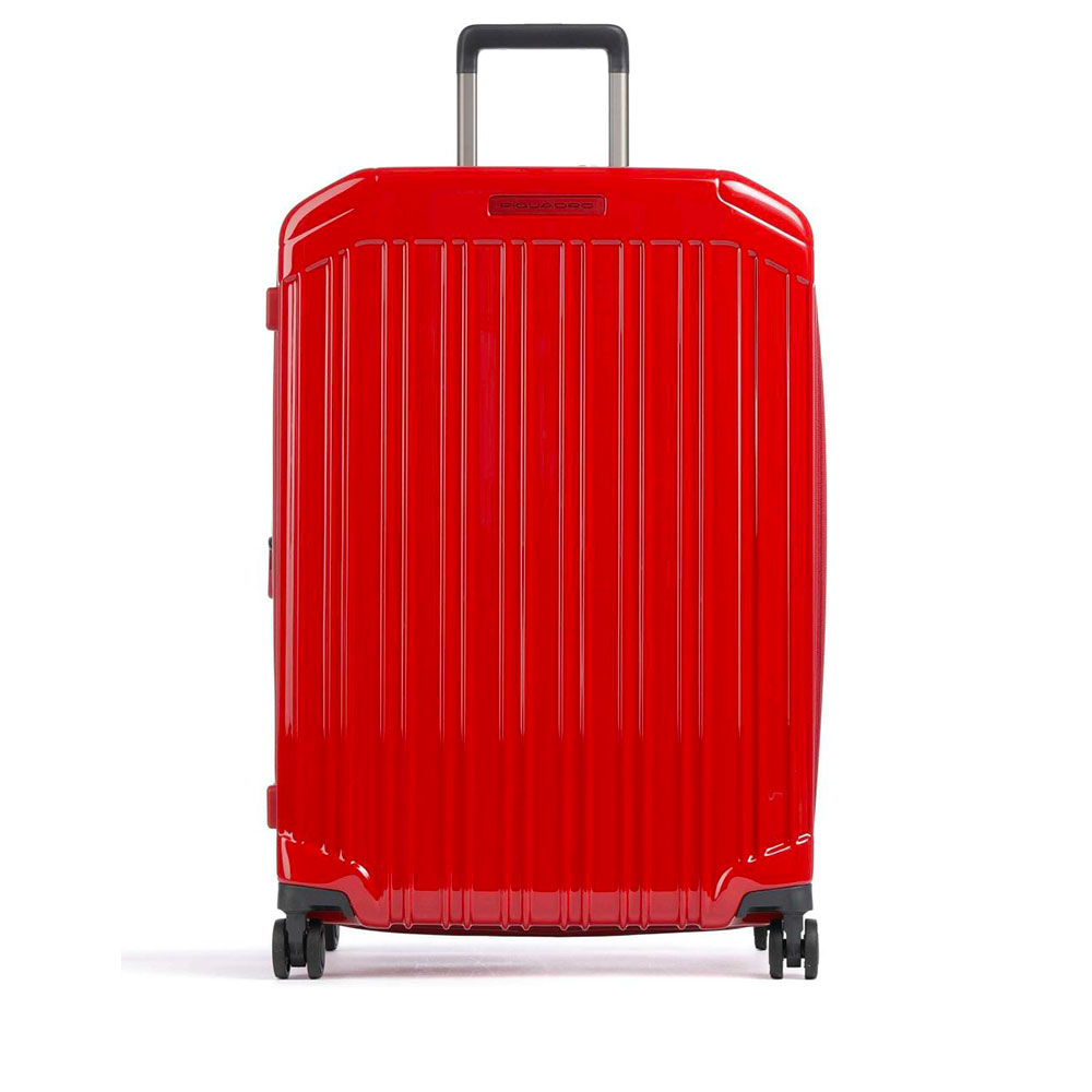 Trolley medio 69cm PIQUADRO Espandibile Rigido 4 Ruote Rosso BV6393PQL