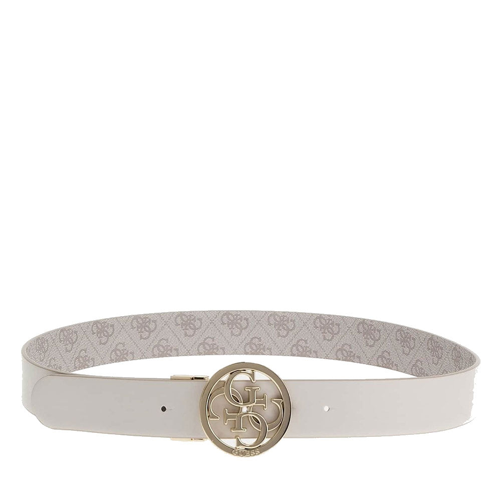 Cintura Donna GUESS Reversibile Colore White Logo Linea Noelle