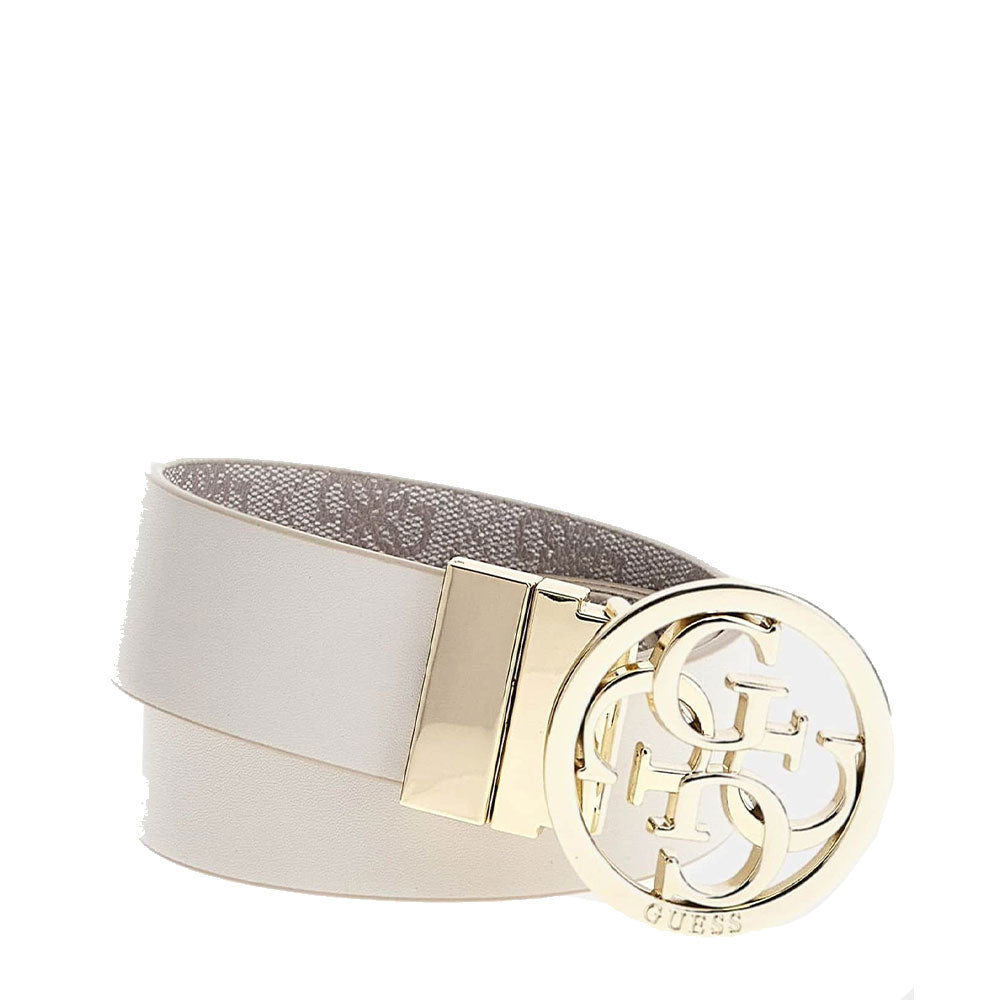 Cintura Donna GUESS Reversibile Colore White Logo Linea Noelle