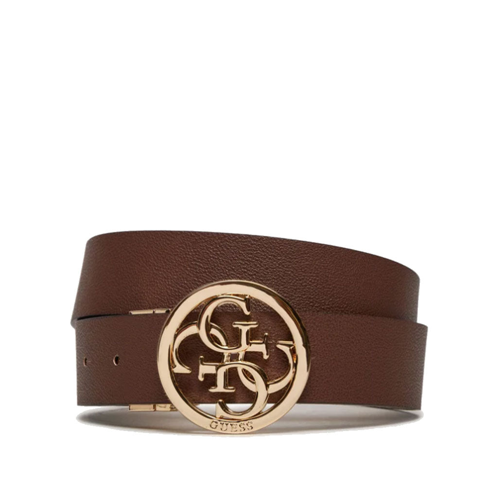 Cintura Donna GUESS Reversibile Colore Latte Logo Linea Noelle