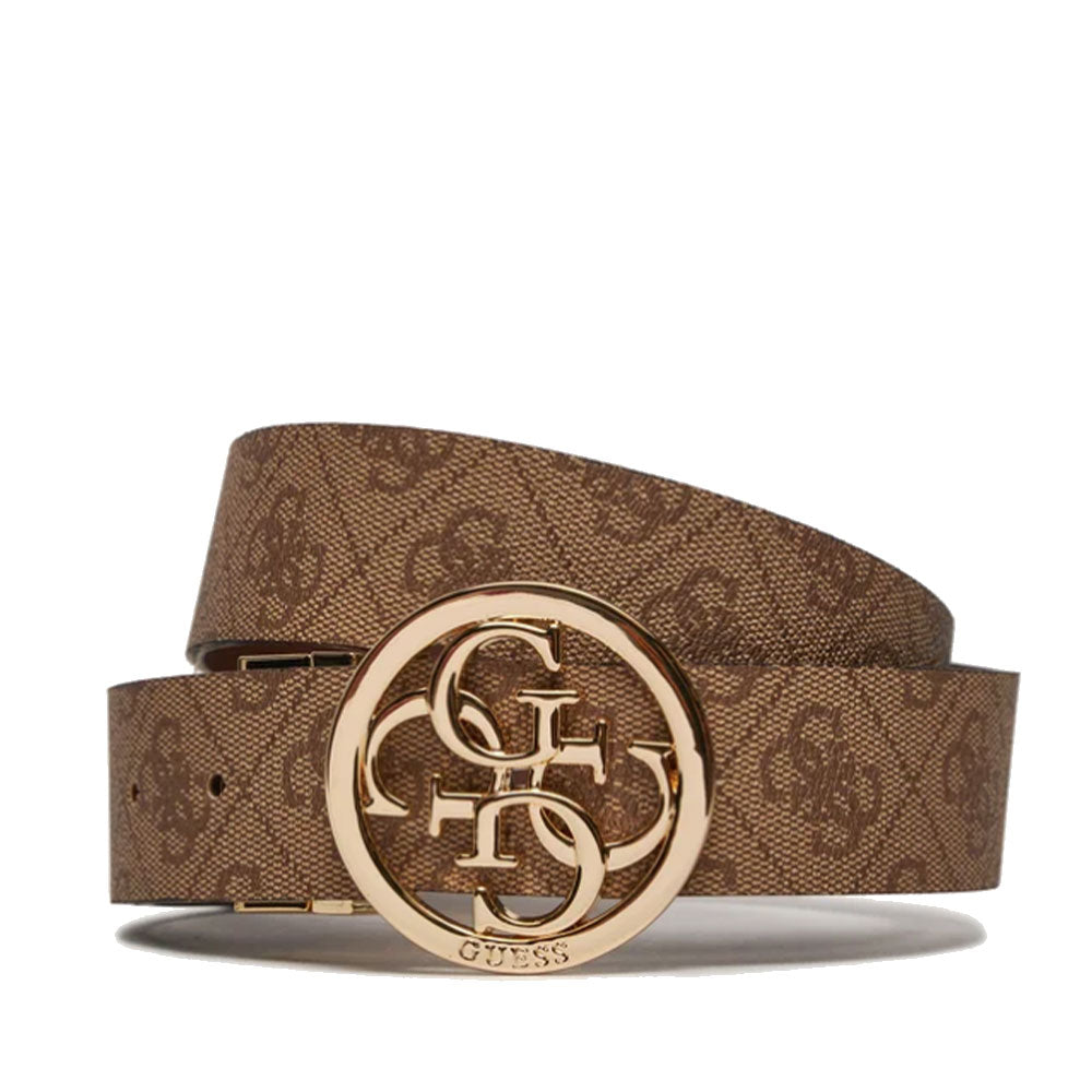 Cintura Donna GUESS Reversibile Colore Latte Logo Linea Noelle
