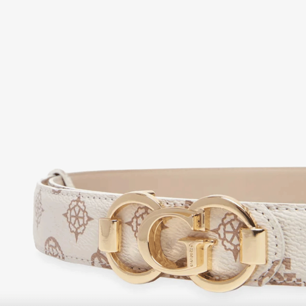 Cintura Donna Reversibile GUESS Colore Cream Logo Linea 4G