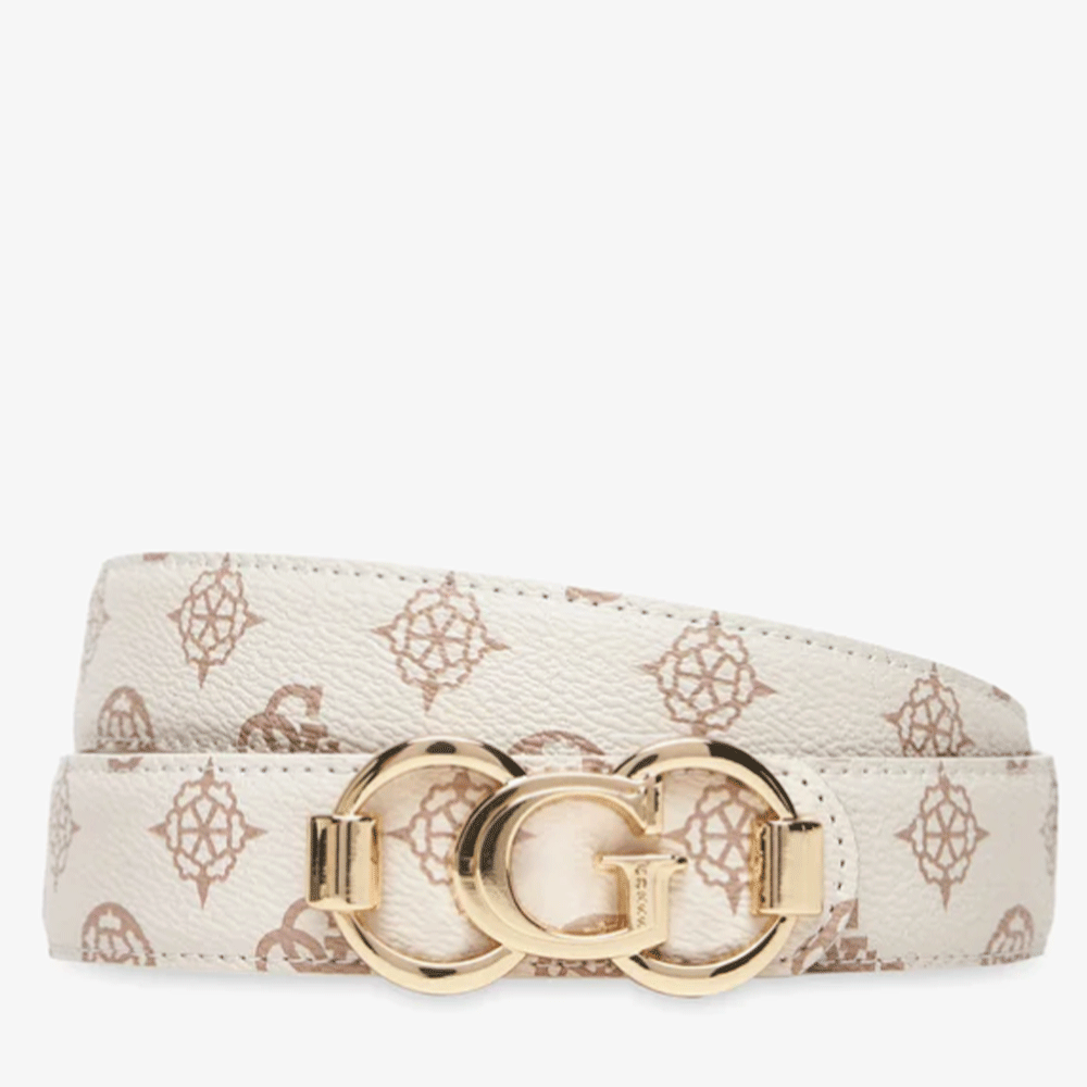 Cintura Donna Reversibile GUESS Colore Cream Logo Linea 4G