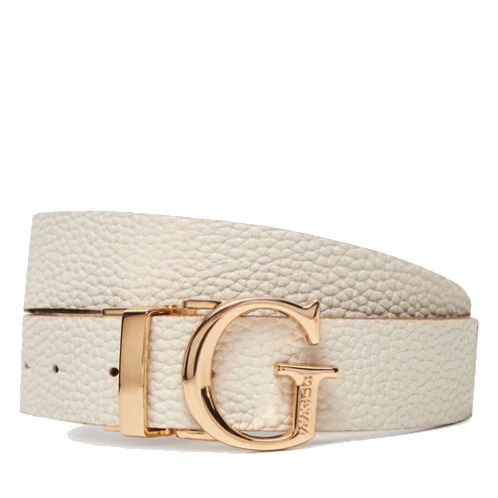 Cintura Donna Reversibile GUESS Colore Latte Logo Linea Calista
