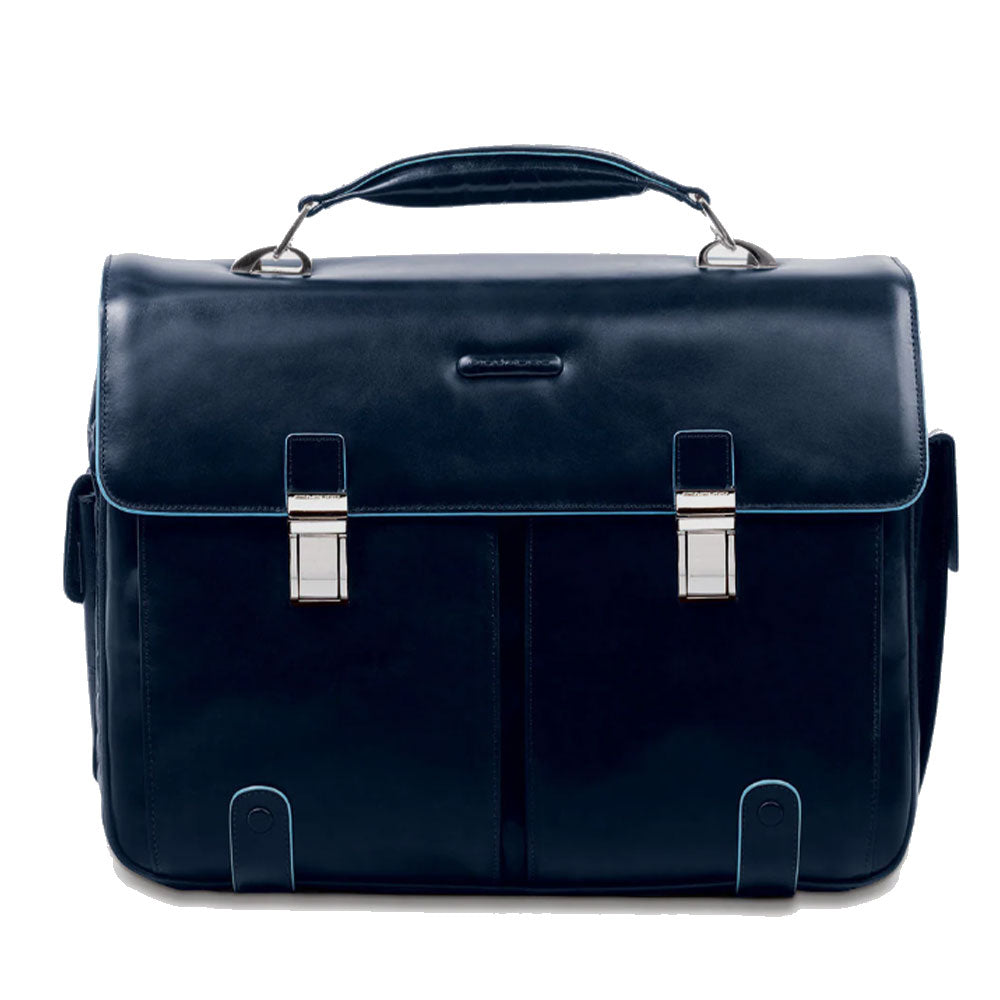 PIQUADRO BLUE SQUARE LINIE
Aktentasche 15,6" aus blauem Leder - CA1068B2