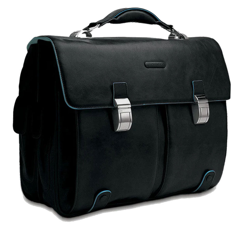 PIQUADRO Blue Square Line
Aktentasche 15,6" aus schwarzem Leder - CA1068B2