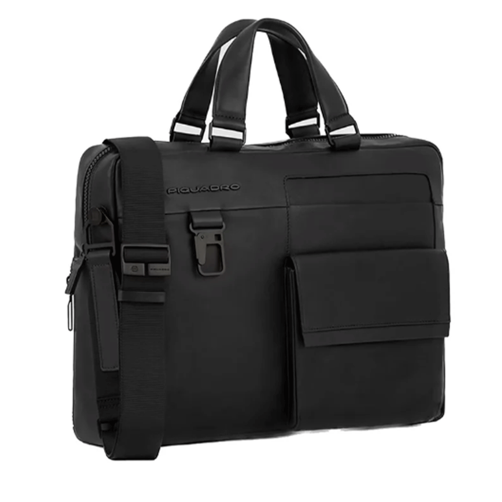 Cartella PIQUADRO Porta Pc 14" Linea Finn in Pelle Nera - CA1903S123