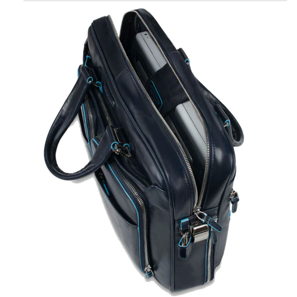 PIQUADRO BLUE SQUARE LINIE
Aktentasche aus schwarzem Leder - CA2849B2