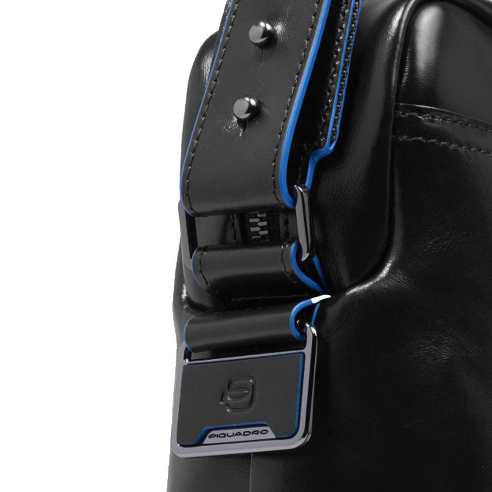 Cartella PIQUADRO Porta Pc 14" in Pelle Nera Linea Blue Square - CA3335B2