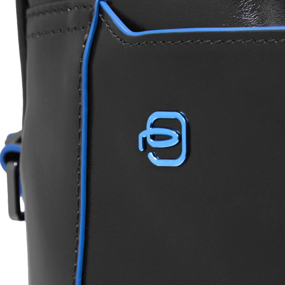 Cartella PIQUADRO Porta Pc 14" in Pelle Nera Linea Blue Square - CA3335B2