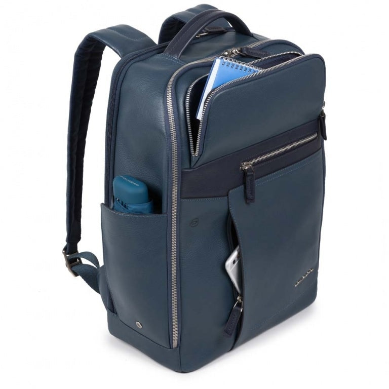 Zaino PIQUADRO porta Pc 14" e iPad in Pelle Testa Moro Linea Cary - CA4118W82