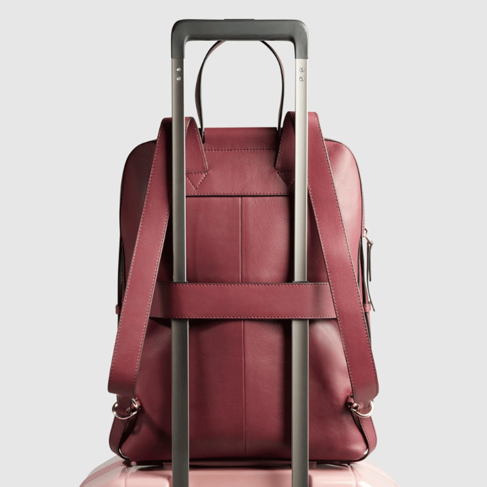 Zaino Donna PIQUADRO Porta Computer in Pelle Bordeaux Linea Circle - CA4576W92