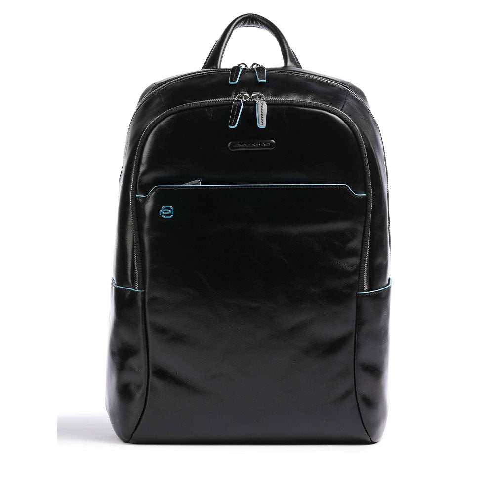 PIQUADRO BLUE SQUARE LINIE
5,6 Zoll Laptop Rucksack -Schwarzes Leder