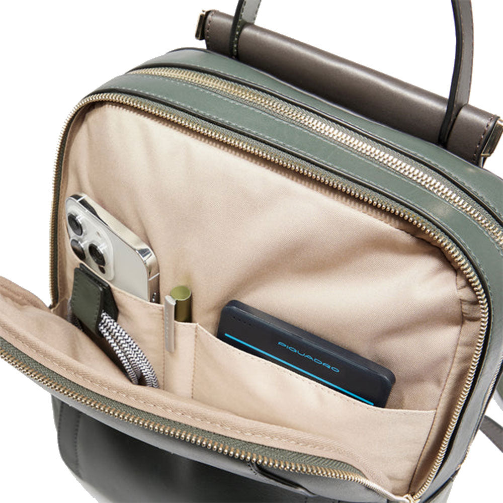Zaino Donna Porta iPad®Pro 12,9 PIQUADRO linea Circle in Pelle Tortora - CA5566W92