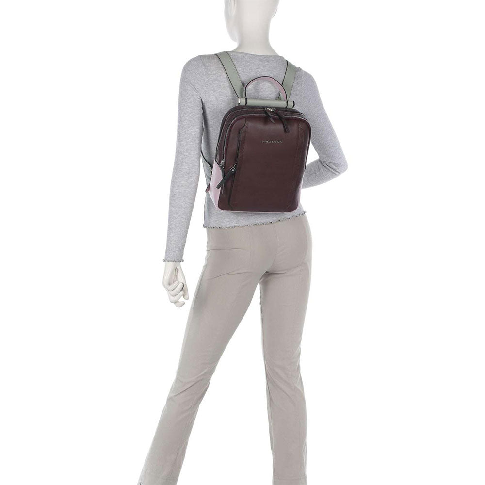 Zaino Donna Porta iPad®Pro 12,9 PIQUADRO linea Circle in Pelle Viola - Viola Scuro - CA5566W92